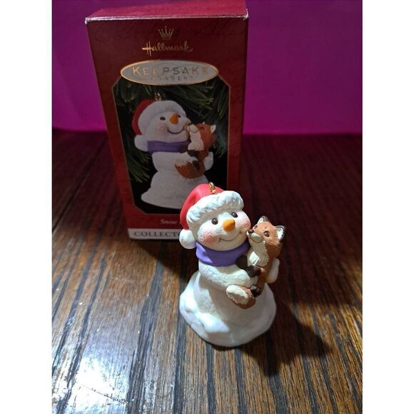 Vintage 1999 Hallmark Keepsake Snow Buddies #2 Christmas Holiday Tree Ornament - Picture 1 of 4